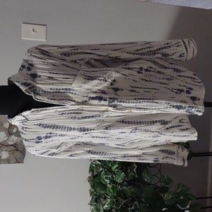 Sonoma Blouse, Blue &White, EUC